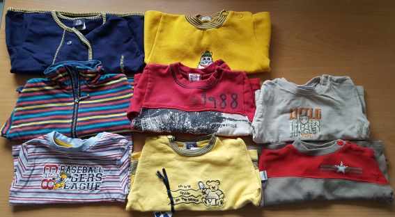 Langarmshirt-Set für Jungen Gr. 68, Secondhand