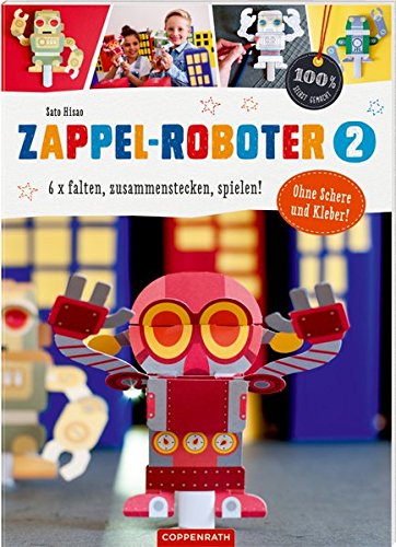 Zappel-Roboter 2, 6x falten, zusammenstecken, spielen, Neuware