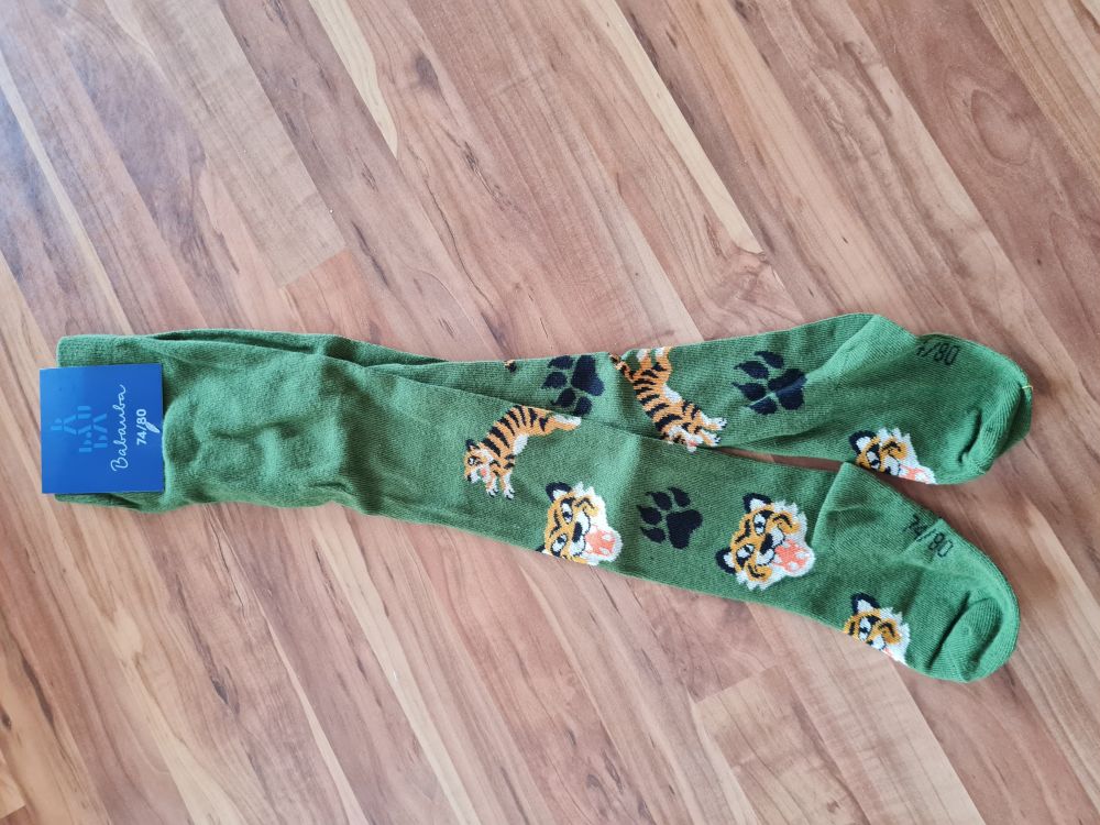 Babauba Strumpfhose "Tiger Power", Gr. 74/80, Neuware mit Etikett