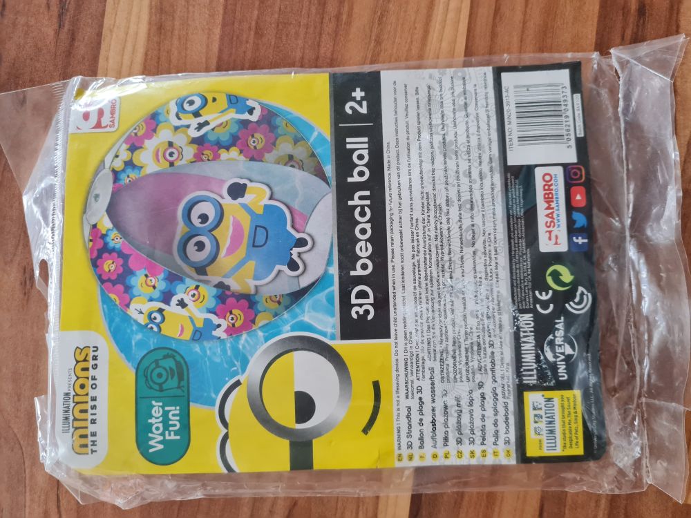 Minions 3D Beach Ball, Neuware