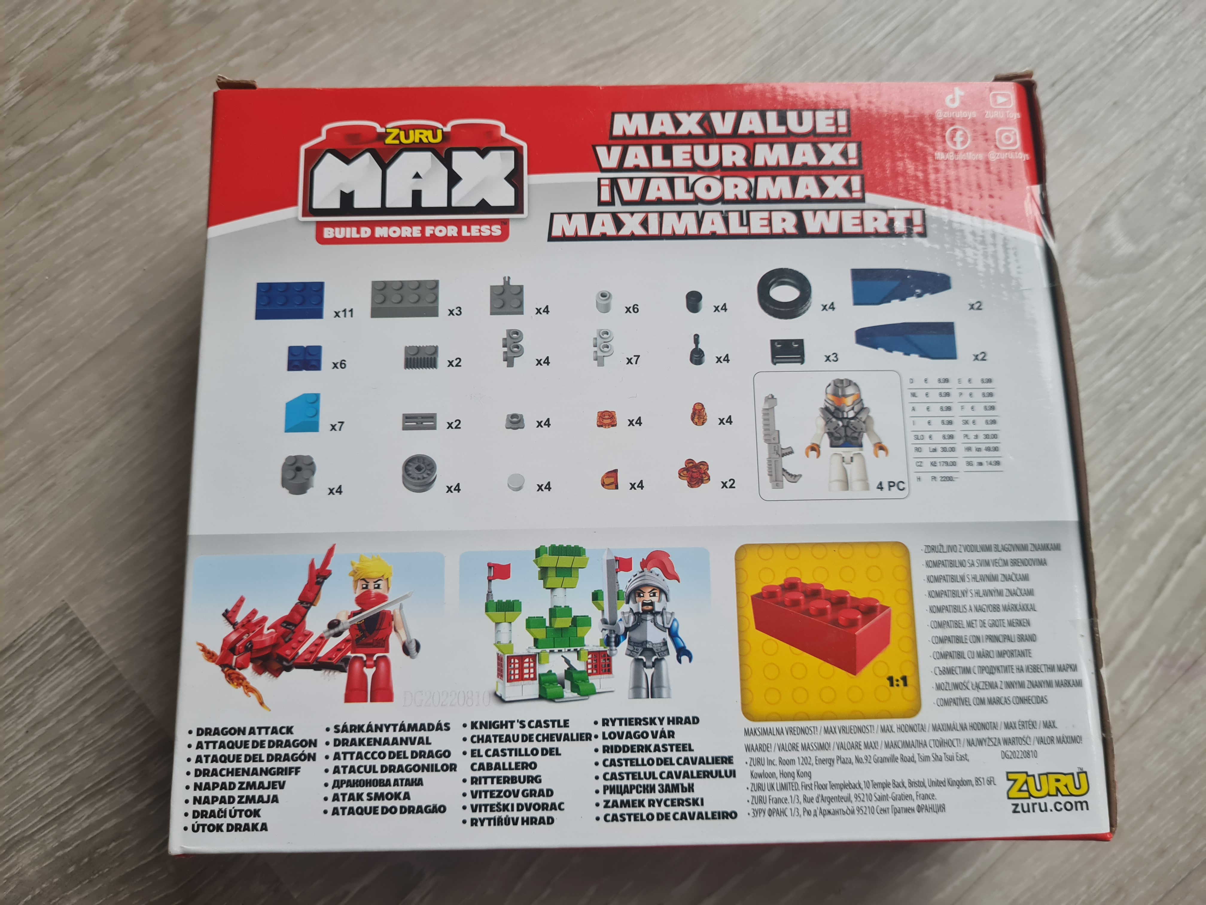 Zuru MAX Konstruktionsbausteine, Weltraumjäger, mit Minifigur, 105 Teile, Neuware