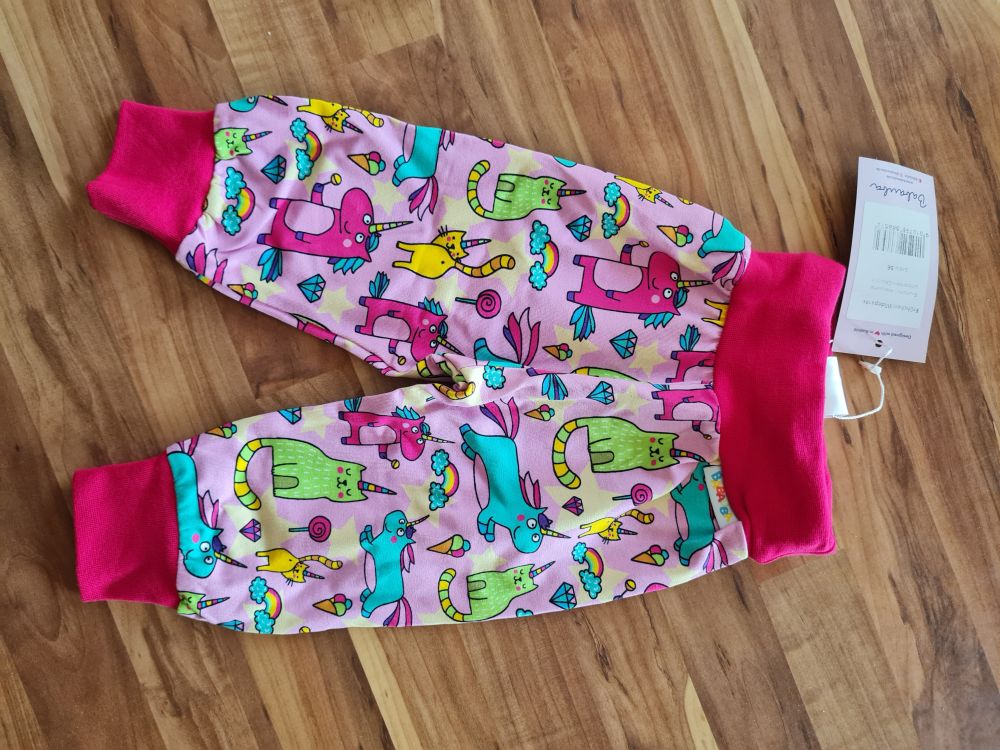Babauba Widepants "UnicornsAndCaticorns", Gr. 56, Neuware mit Etikett
