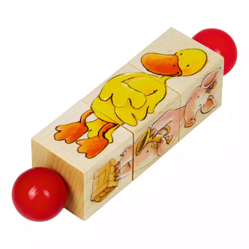Die Spiegelburg Die Lieben Sieben Holz-Dreh-Puzzle, Neuware