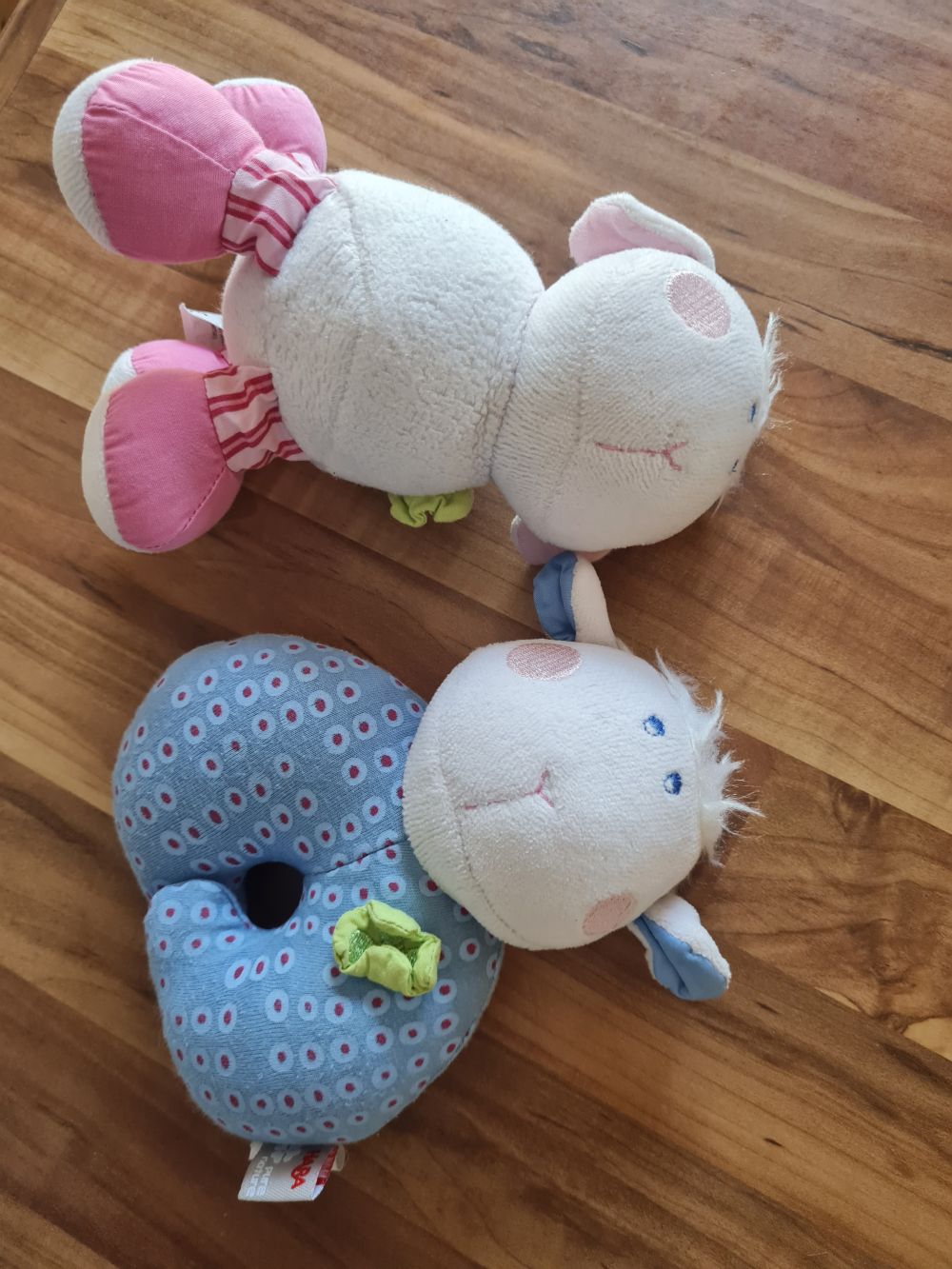 HABA Pure Nature 2 Kuscheltiere "Schaf" im Set, Secondhand