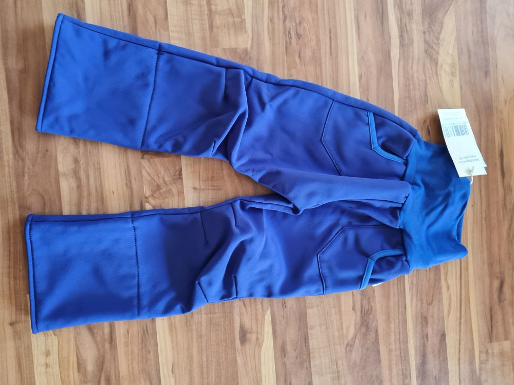 Babauba Uni-Softshellhose "Königsblau", Gr. 80, Neuware mit Etikett