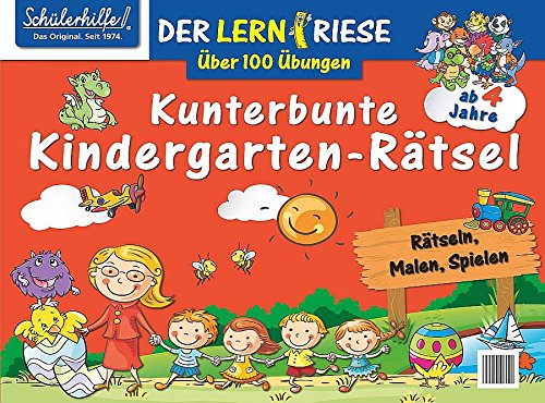 Der Lernriese - Kunterbunte Kindergarten-Rätsel, Neuware