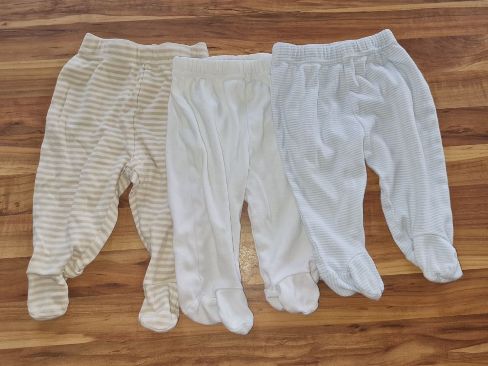3 Strampelhosen im Set, Gr. 68, Secondhand