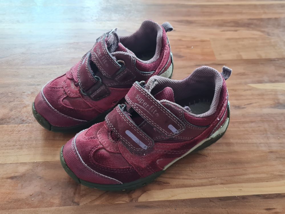 Superfit Schuhe, dunkelrot, Gr. 27, Secondhand