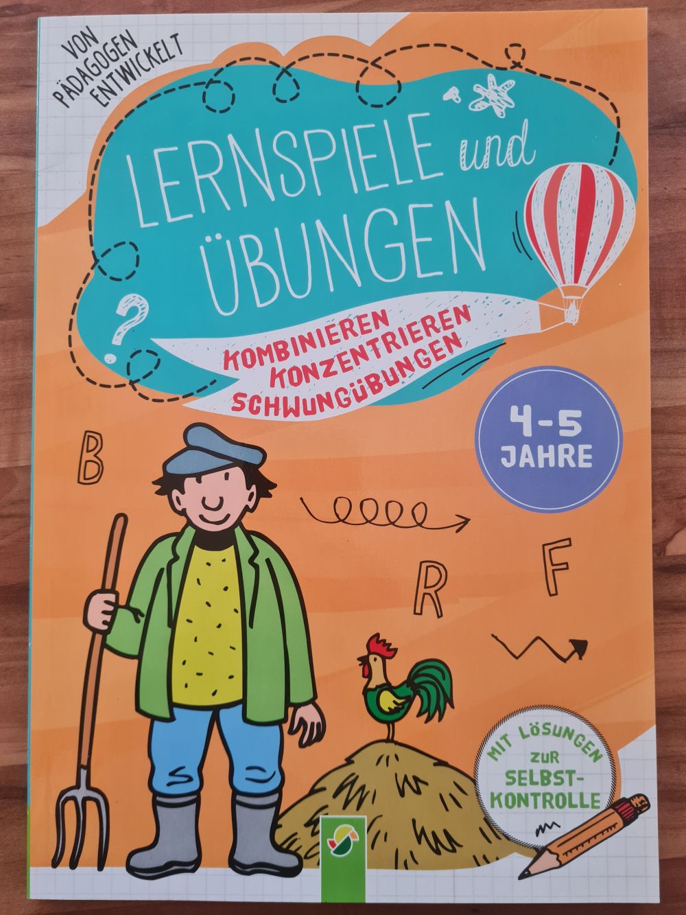 Lernspiele und Übungen 4-5 Jahre: Kombinieren, Konzentrieren, Schwungübungen | Mit Lösungen zur Selbstkontrolle, Neuware