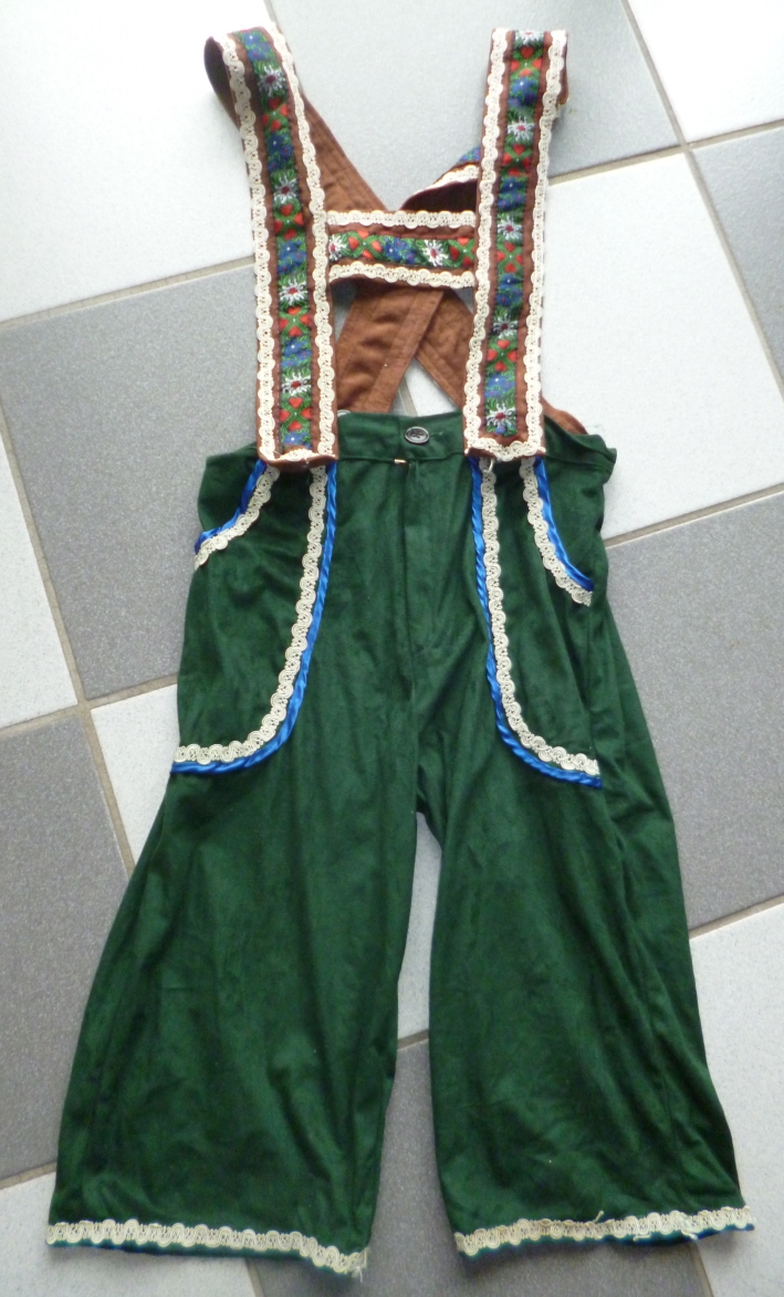 Karneval Kostüm Trachtenhose, Gr. 152