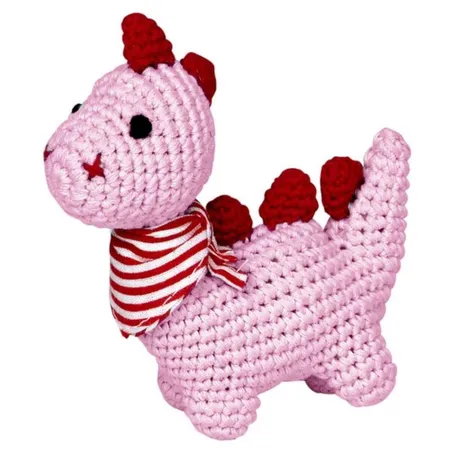 Babyglück Minirassel Dino, rosa, Neuware