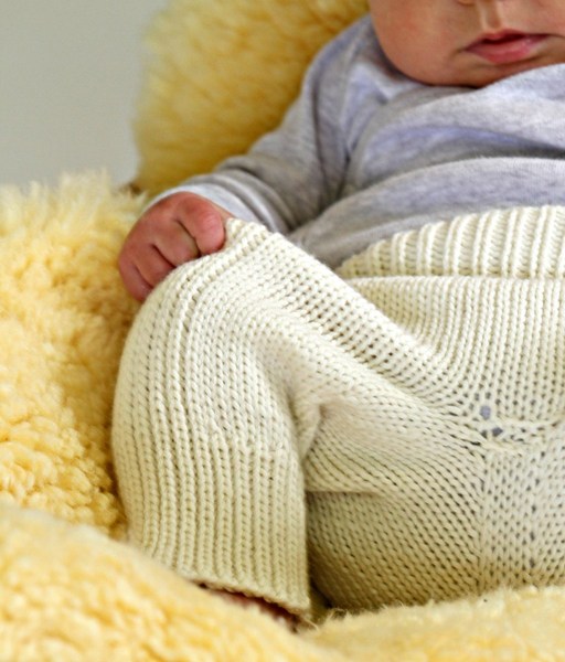 Wollhose "Flexinchen" aus extrafeiner Merinowolle, Gr. 62/68, Neuware mit Etikett