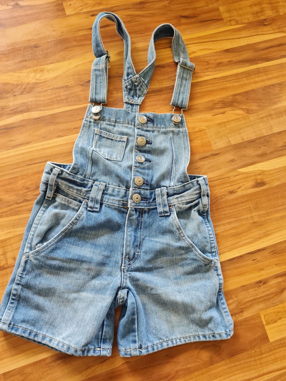 H&M Jeans-Latzhose, Gr. 128, Secondhand