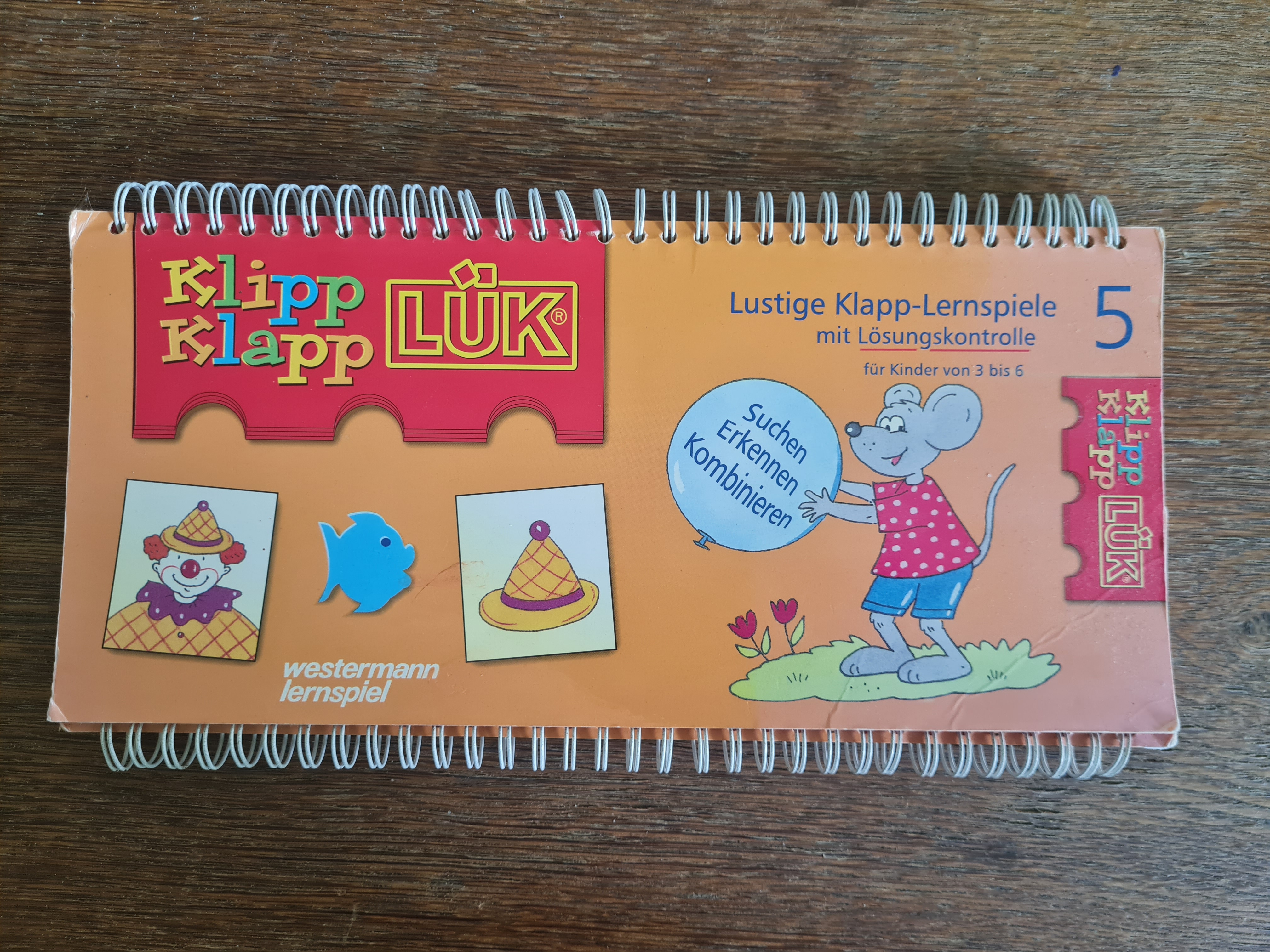 Klipp Klapp LÜK - Lustige Klapp-Lernspiele mit Lösungskontrolle Band 5, für Kinder von 3 bis 6
