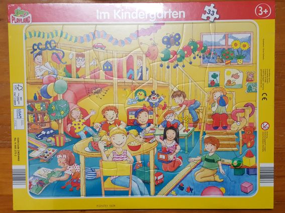 Rahmenpuzzle, 2er-Set, Kindergarten und Spielplatz, Neuware
