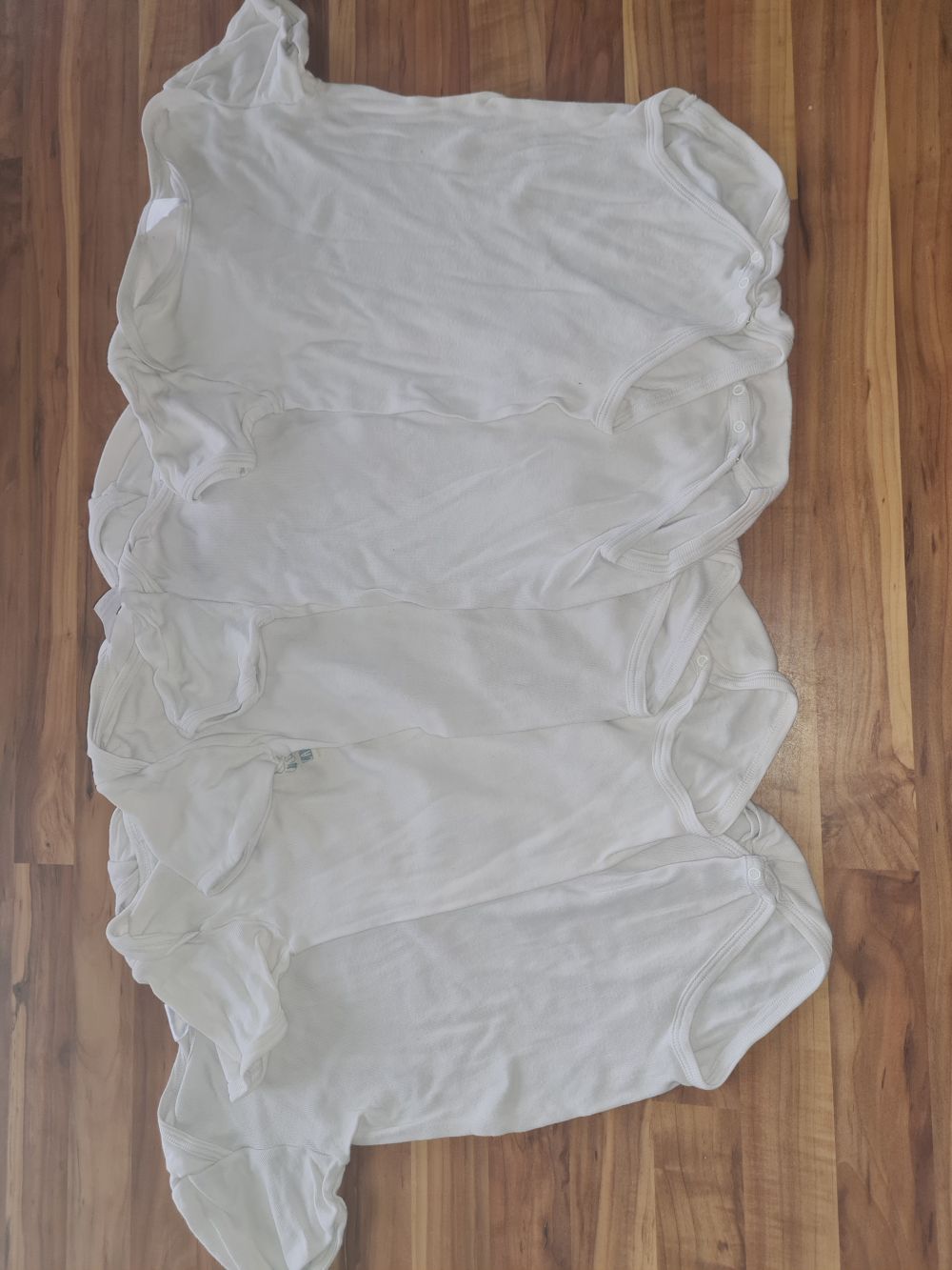 Schiesser/Sanetta 5 Kurzarmbodies, Gr. 98, Secondhand