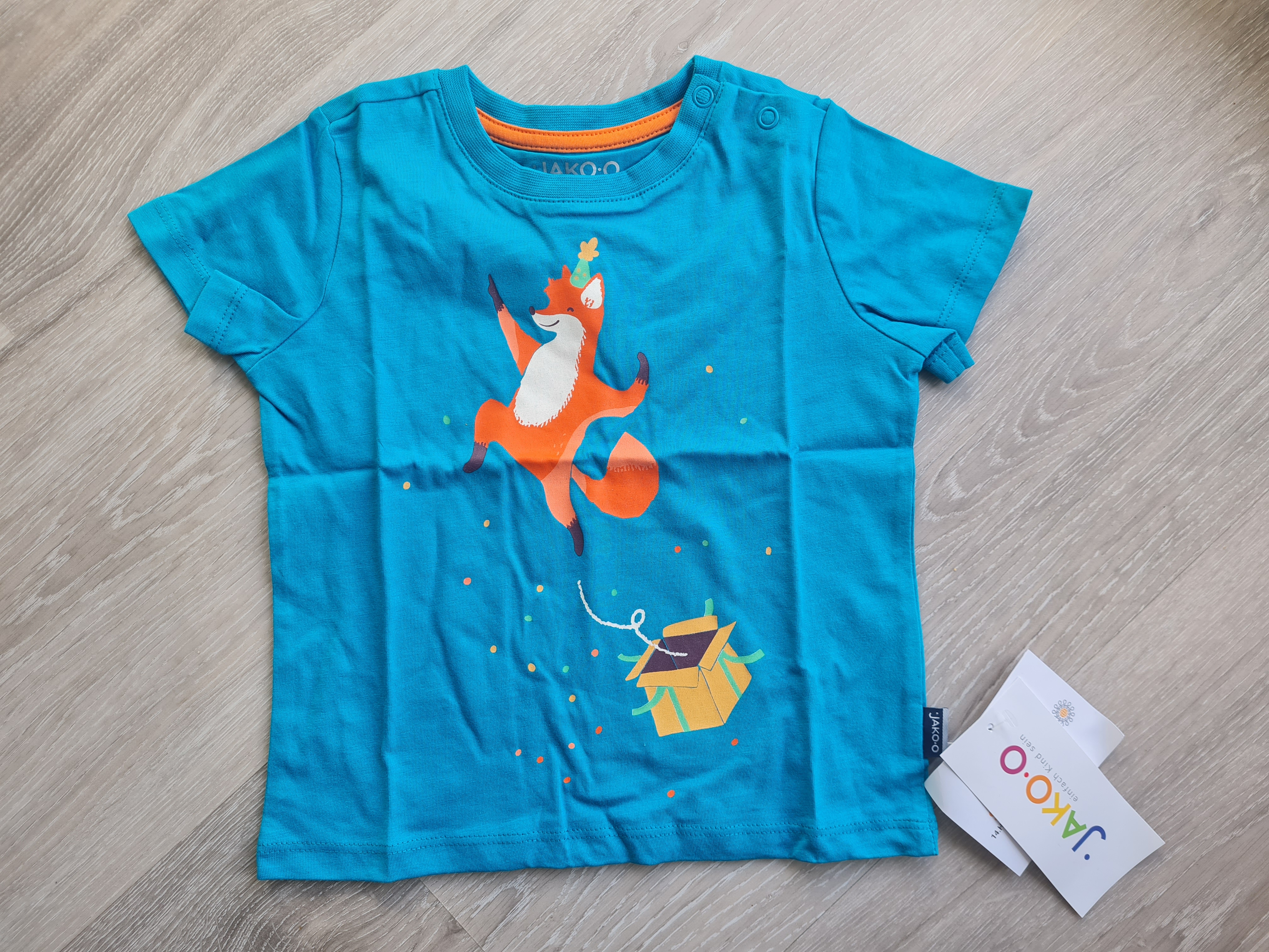 Jako-o T-Shirt, Gr. 80/86, dunkeltürkis, Neuware