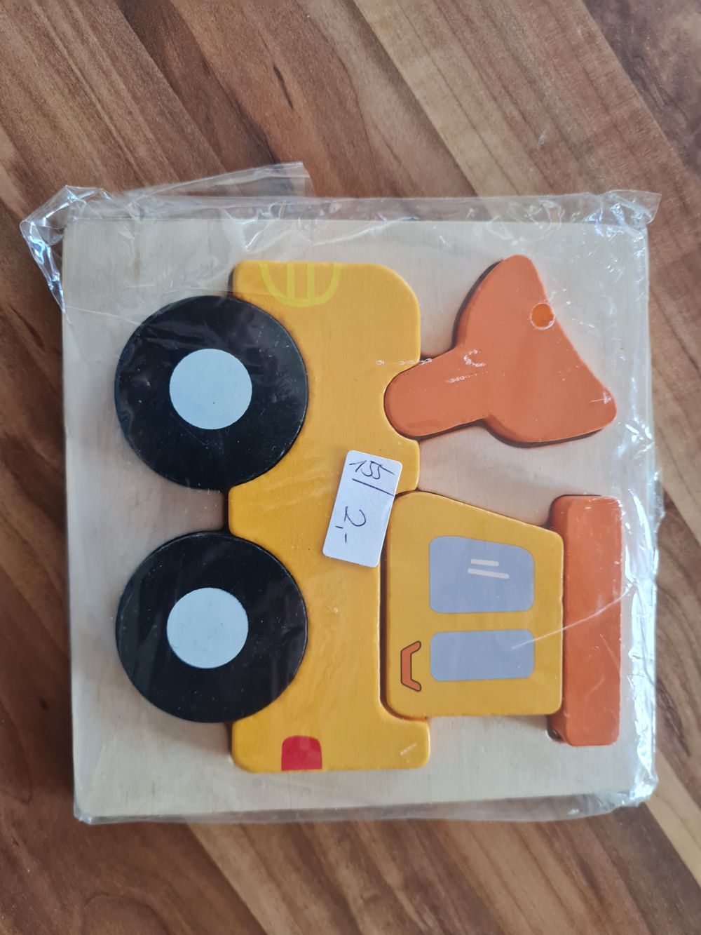 Holz-Puzzle "Baufahrzeug", 6 Teile, Secondhand