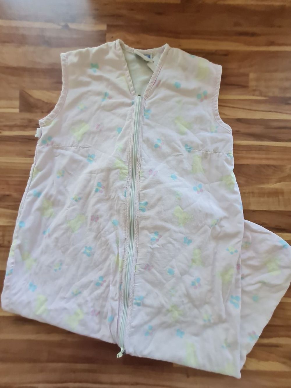 Topolino Schlafsack für Mädchen "Bär und Schmettering", 110cm, 0,5-1 TOG, Secondhand