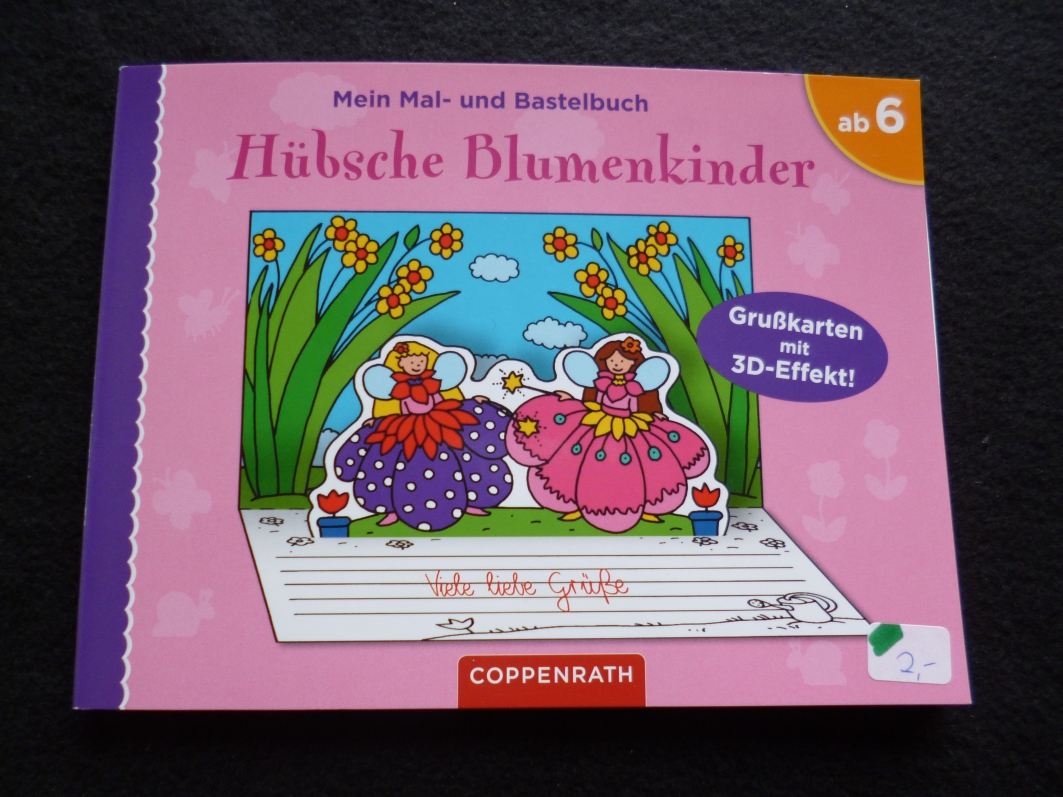 Mal- und Bastelbuch "Hübsche Blumenkinder", Neuware