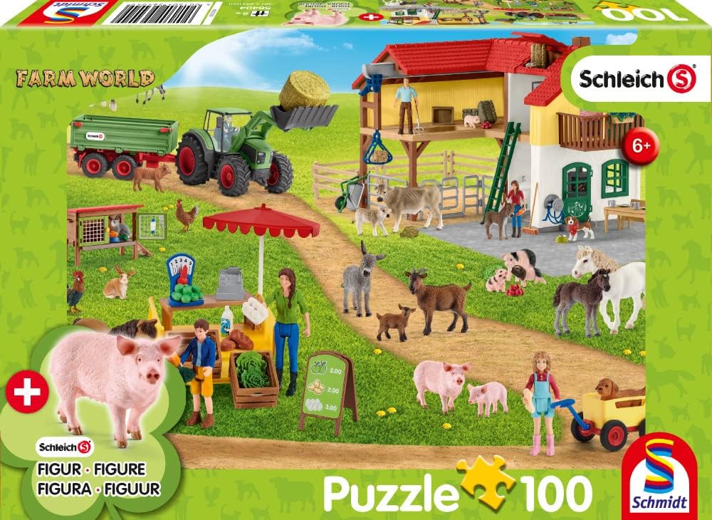 Schleich Puzzle "Bauernhof und Hofladen", 100 Teile, Neuware (siehe Beschreibung)