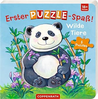 Erster Puzzle-Spaß! Wilde Tiere Pappbilderbuch, Neuware