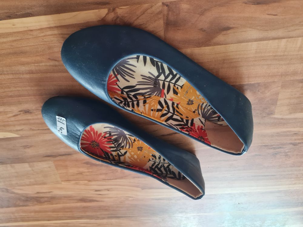 Ballerina, marineblau, Gr. 35, Secondhand