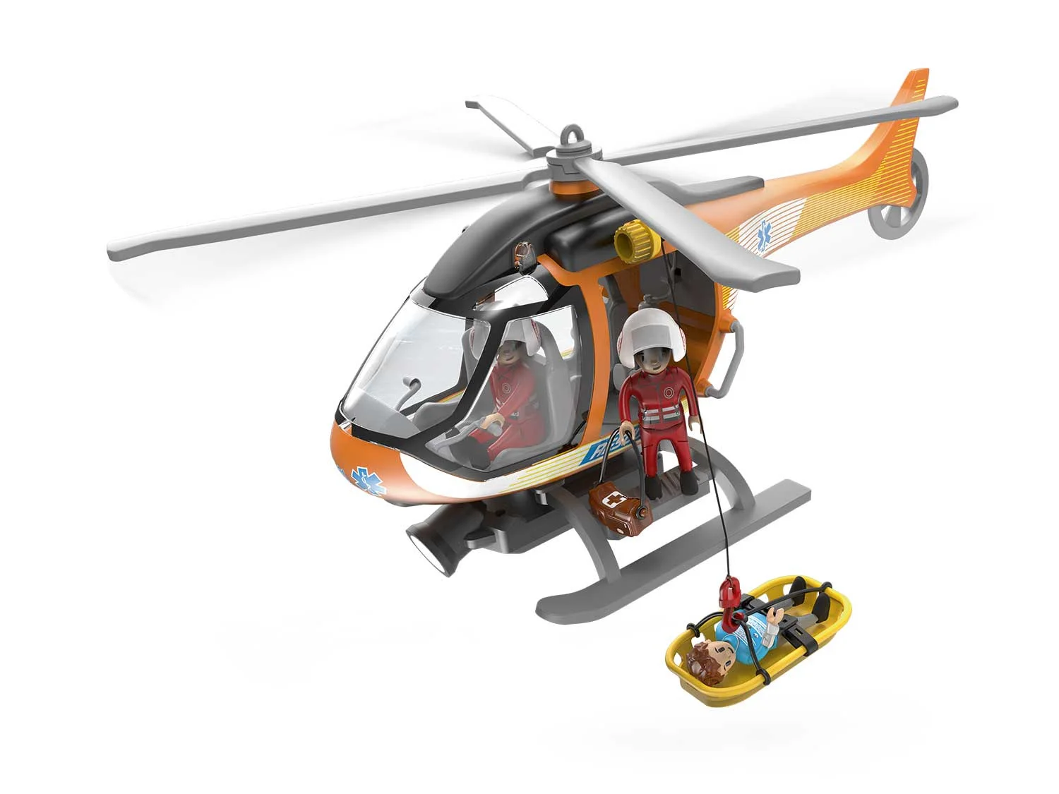 Playtive Go Set »Medium«, Feuerwehr-Hubschrauber, mit Licht- und Soundeffekten, Neuware