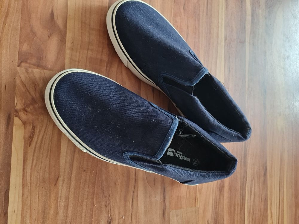 Stoffschuhe, Gr. 35, Secondhand