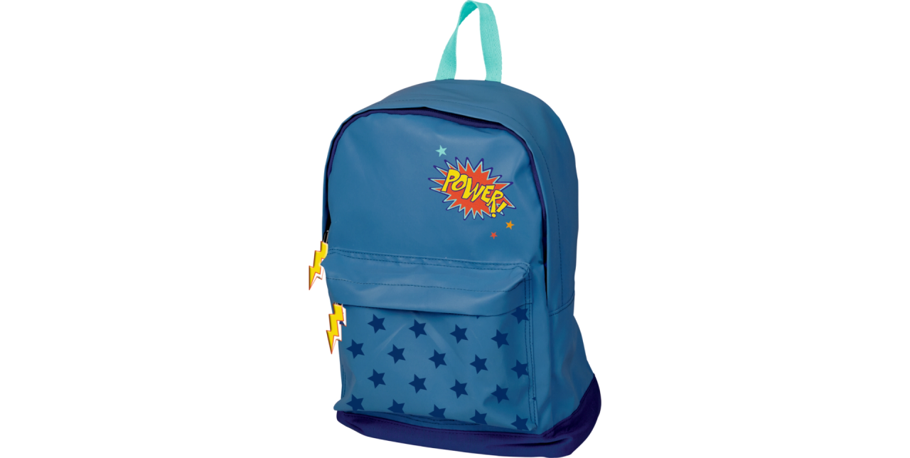 Großer Rucksack POWER! Glühwürmchen (blau), Neuware