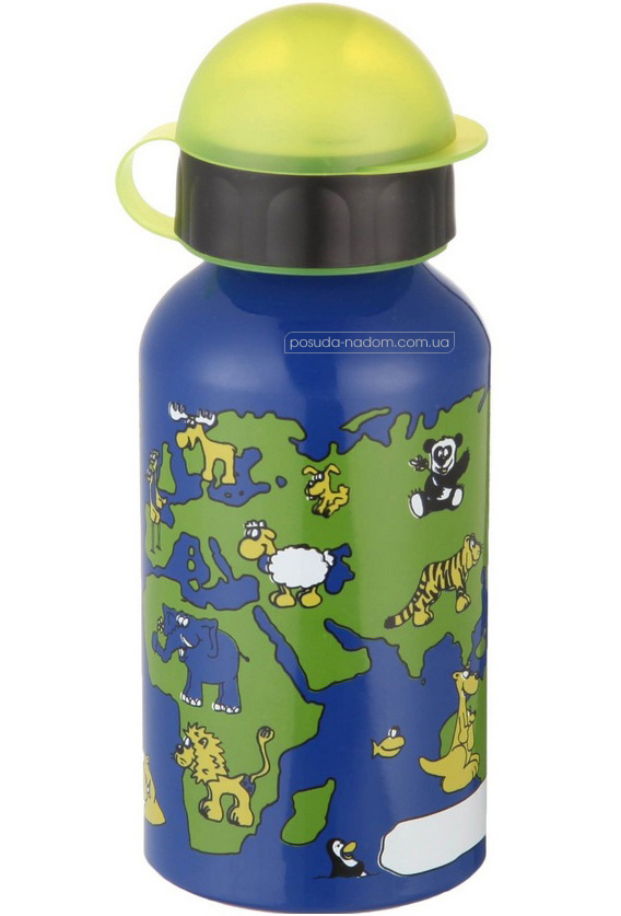 Alu-Trinkflasche Welt, 0,4l, Neuware