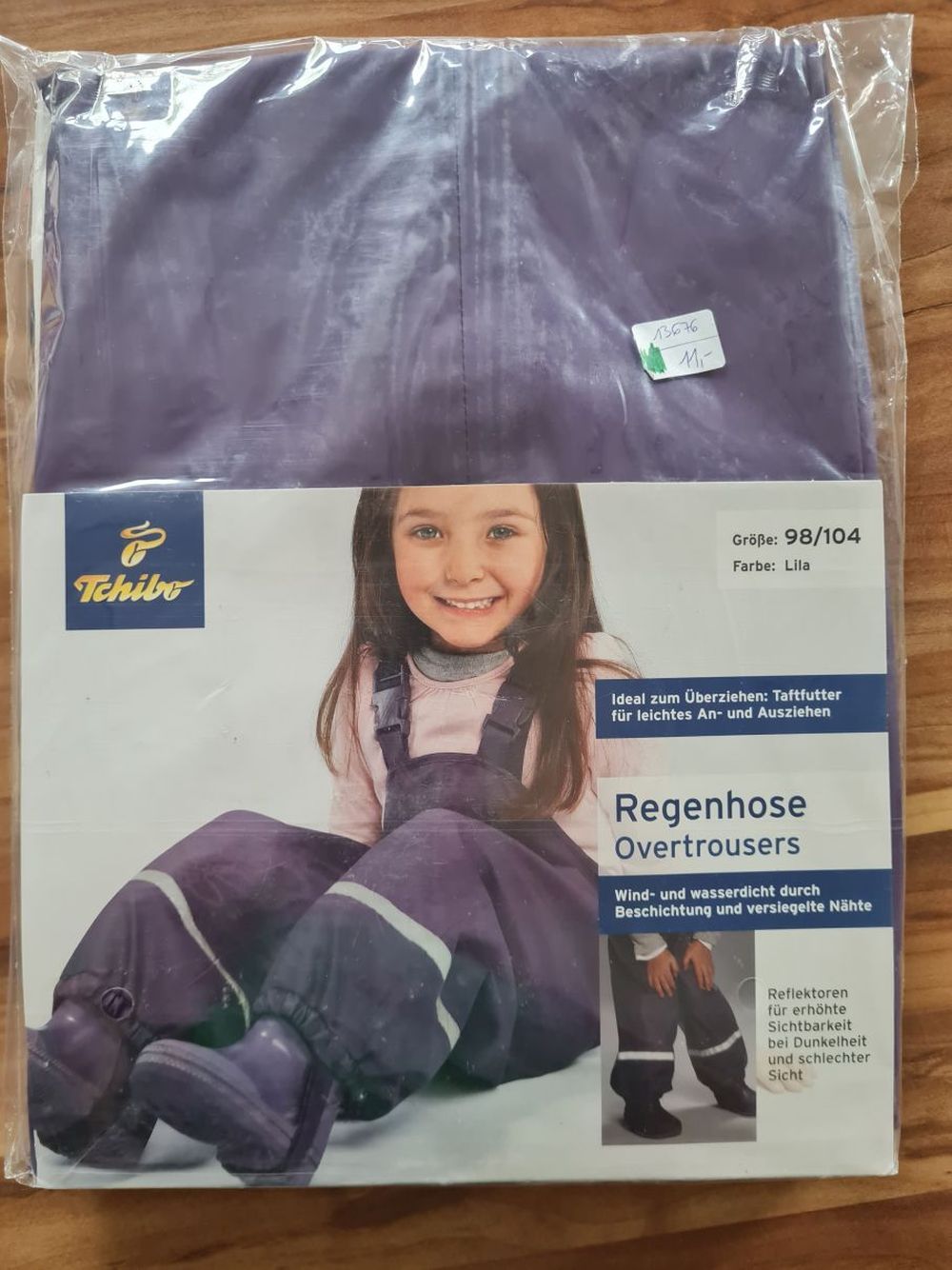 Mädchen-Regenhose, lila Gr. 98/104, Neuware mit Etikett