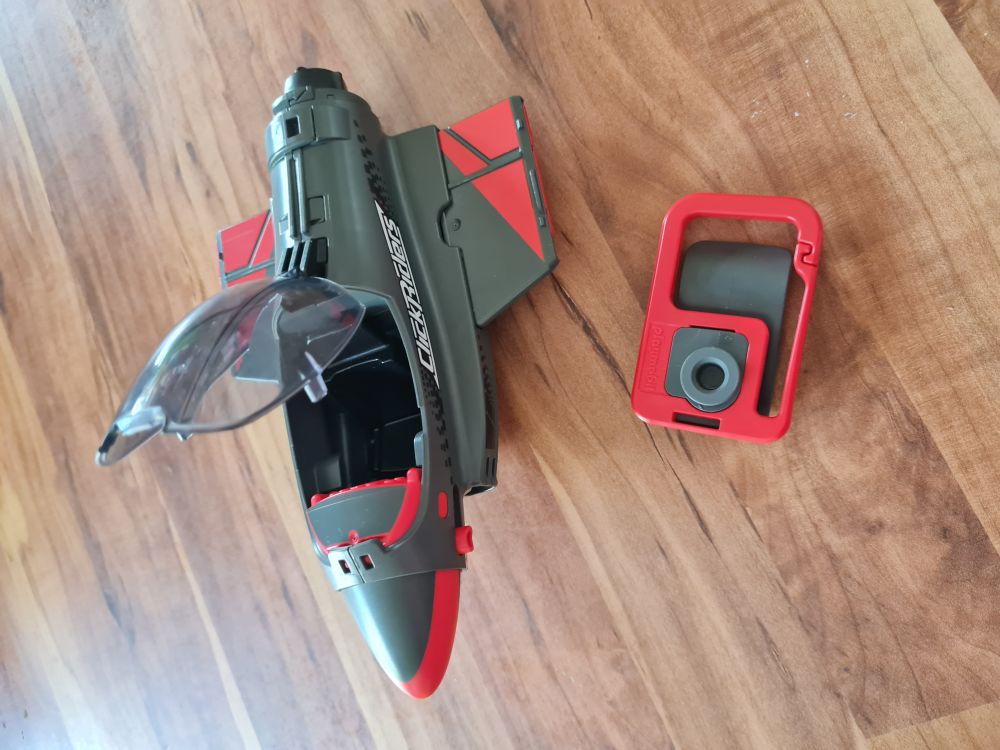 Playmobil 5162 Click & Go Shark Jet Düsenjäger Mitnehm-Flugzeug, Secondhand
