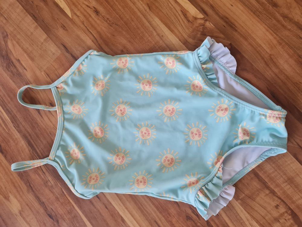 Badeanzug "You are my sunshine", hellblau, Gr. 92, Secondhand