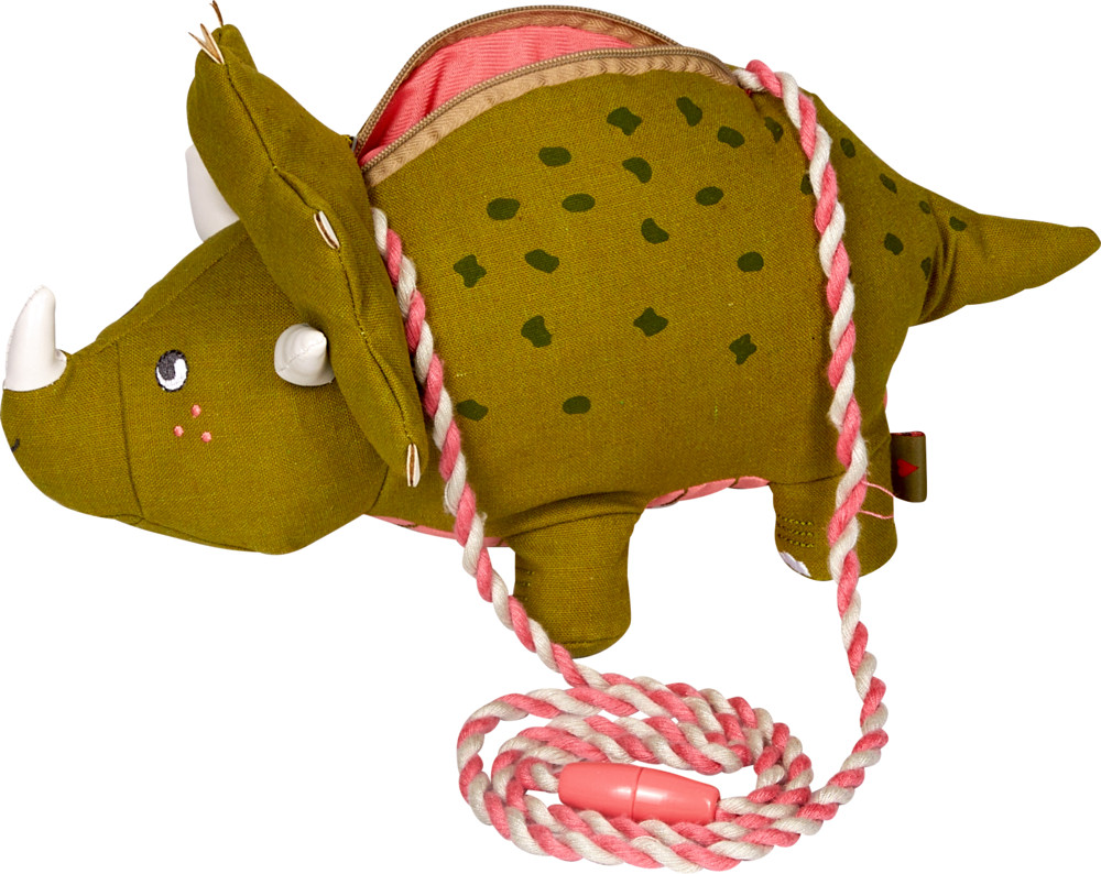 Stofftier mit Geheimfach Dino - Tierisches Taschentheater, Neuware