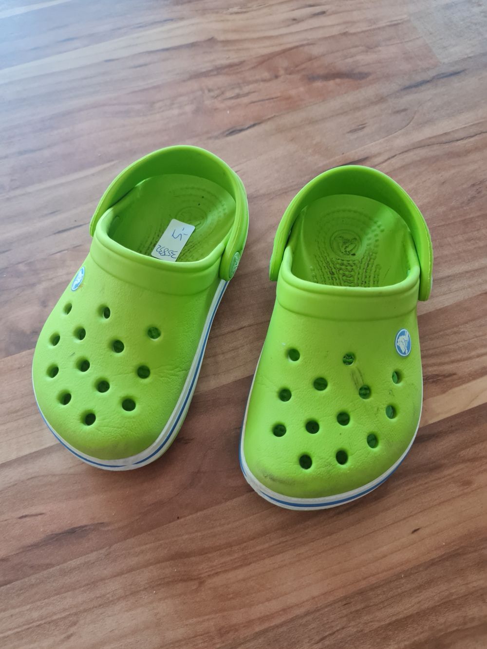 Crocs, grün, Gr. C6/7 (Gr. 22/23), Secondhand