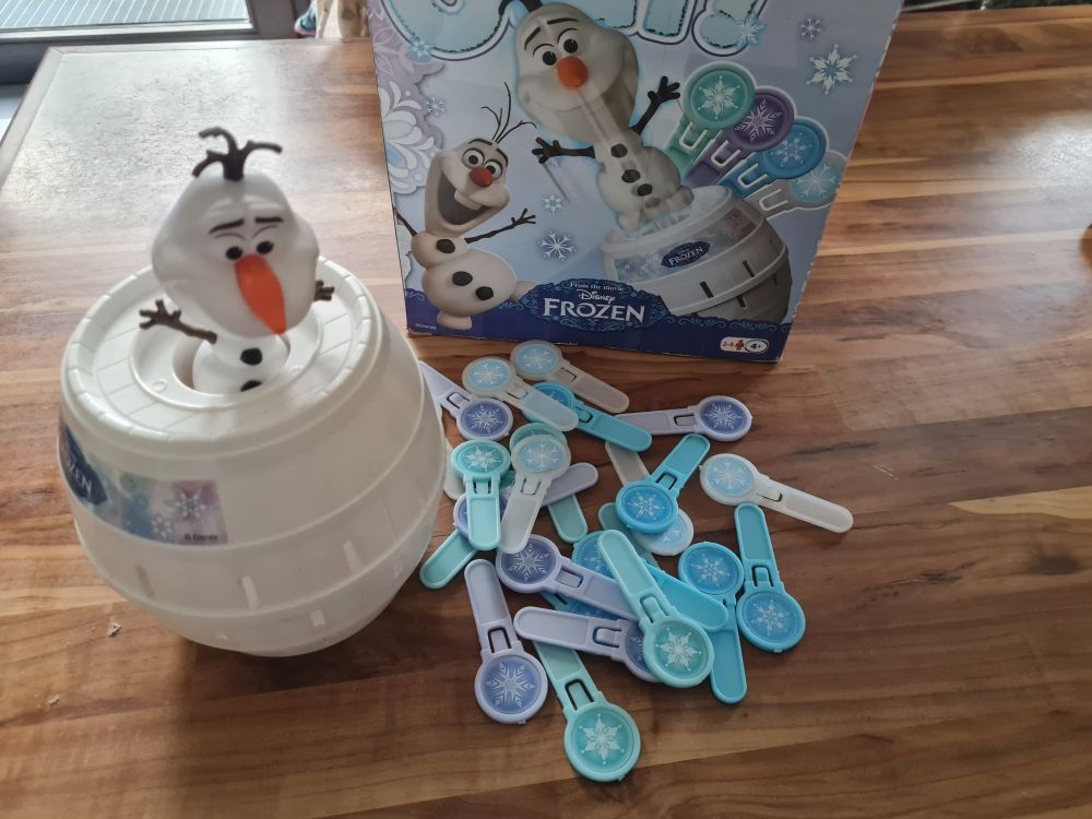 TOMY Disney Pop Up Olaf Spiel, Secondhand