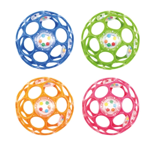Oball  - Rassel circa 10 cm  in versch. Farben, Neuware