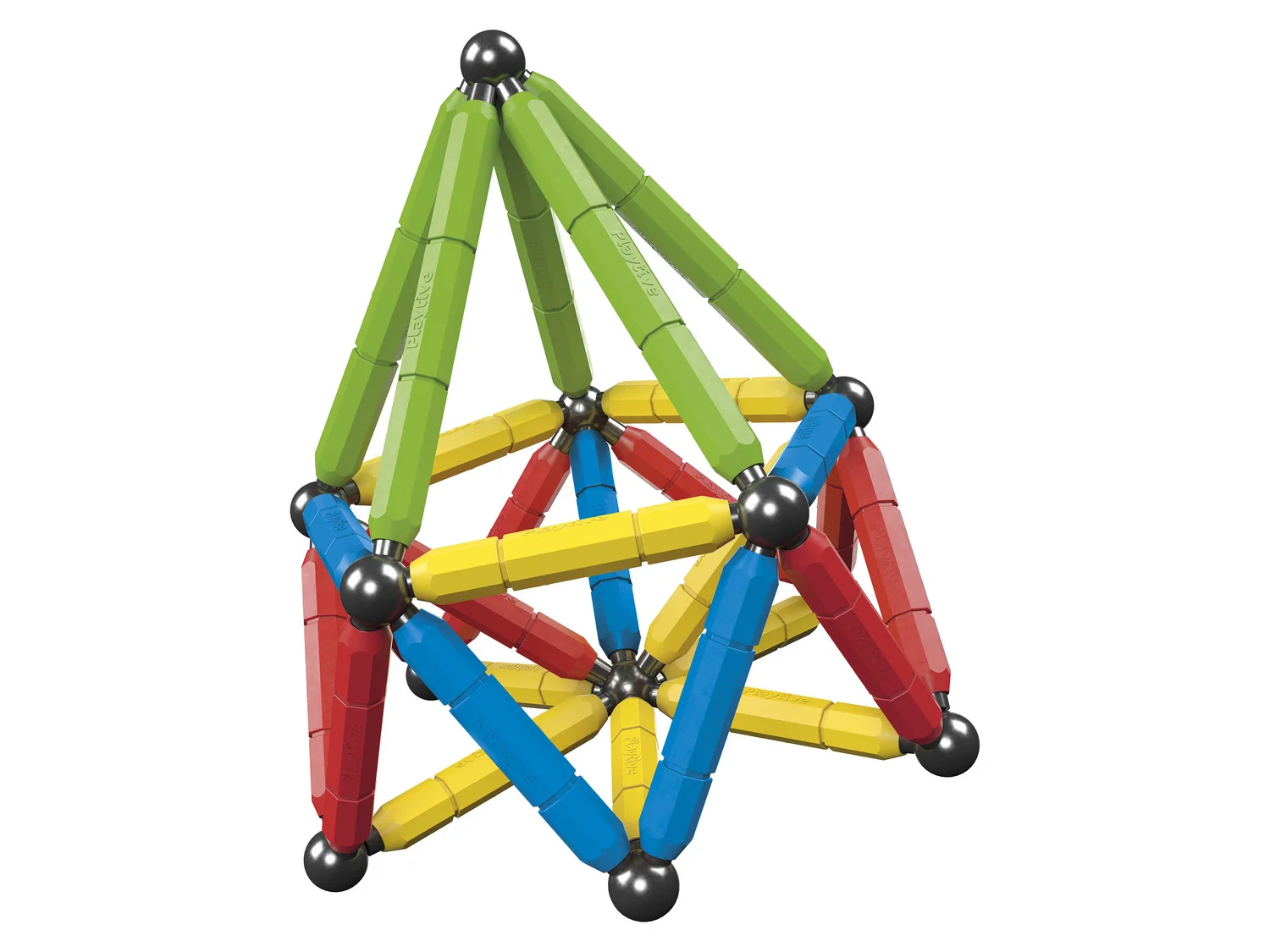 Playtive Magnetbausatz Stäbe, bunt, beliebig kombinier- und erweiterbar, Neuware