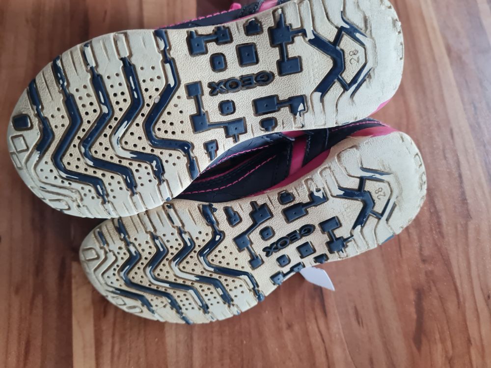 GEOX Ballerinas, marineblau-pink, Gr. 28, Secondhand