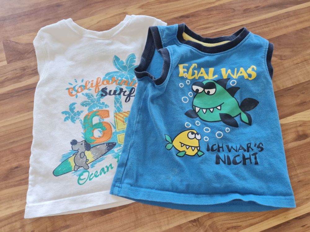 2 Tanktops Gr. 86 und Gr. 92, Secondhand