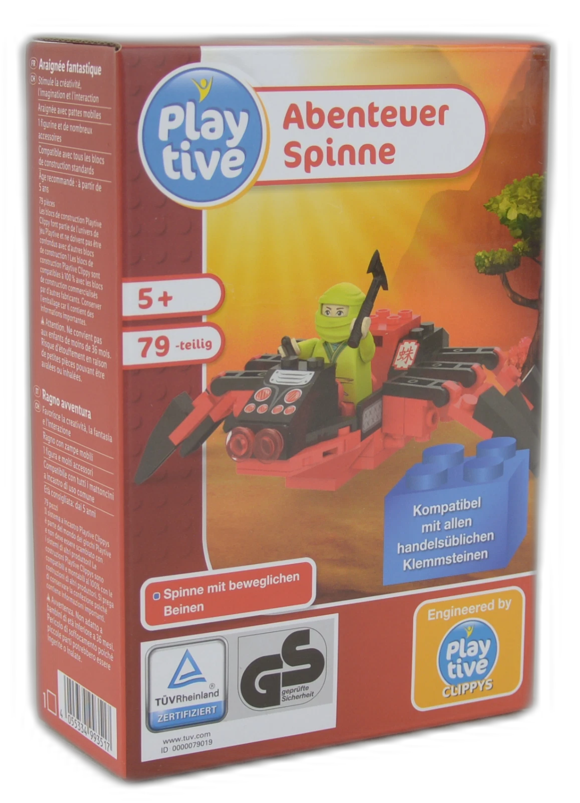Playtive Clippys Set Abenteuer Spinne, Neuware