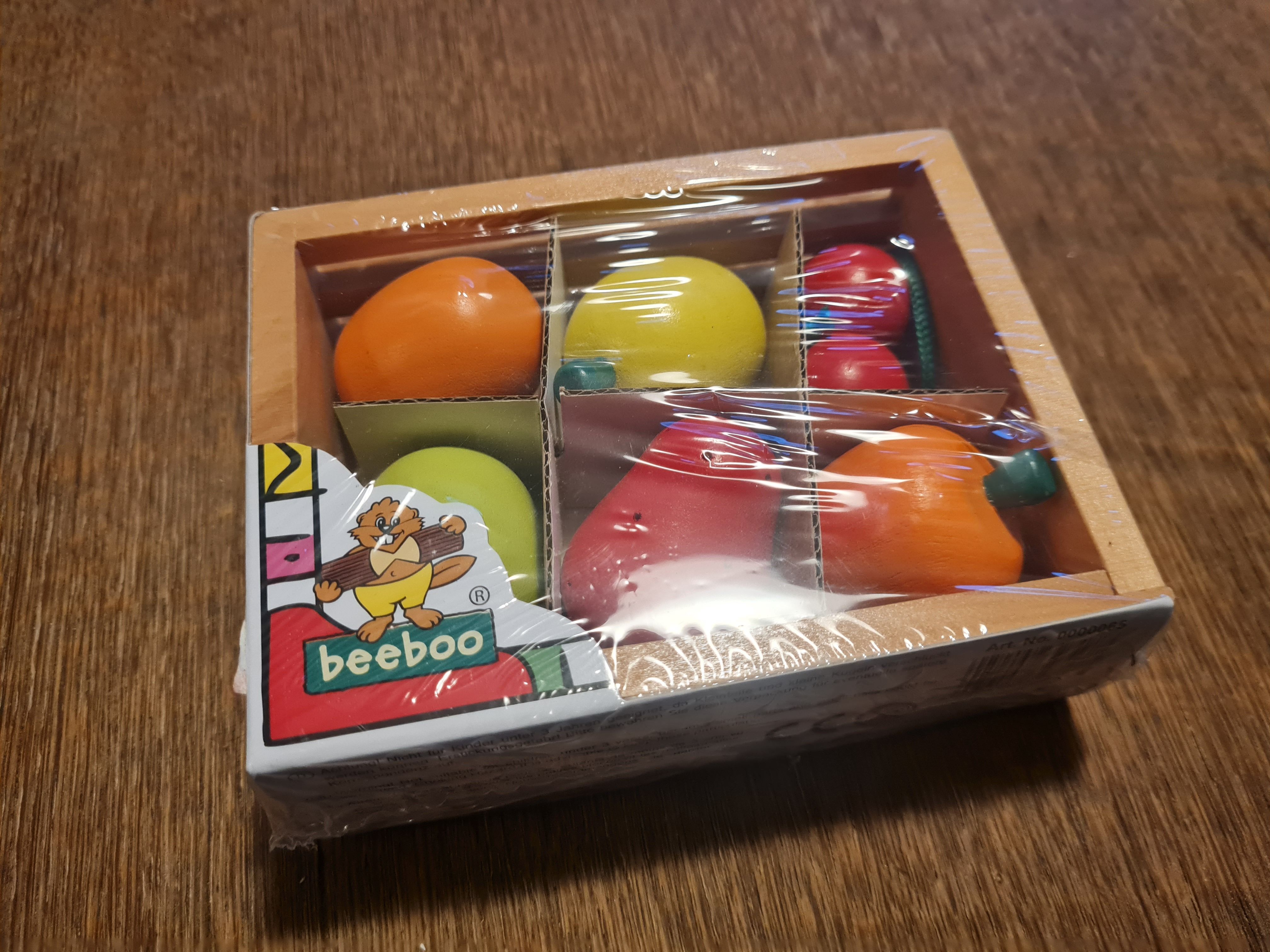 Beeboo Früchtekorb mit Holzspielzeug, 7teilig, Neuware