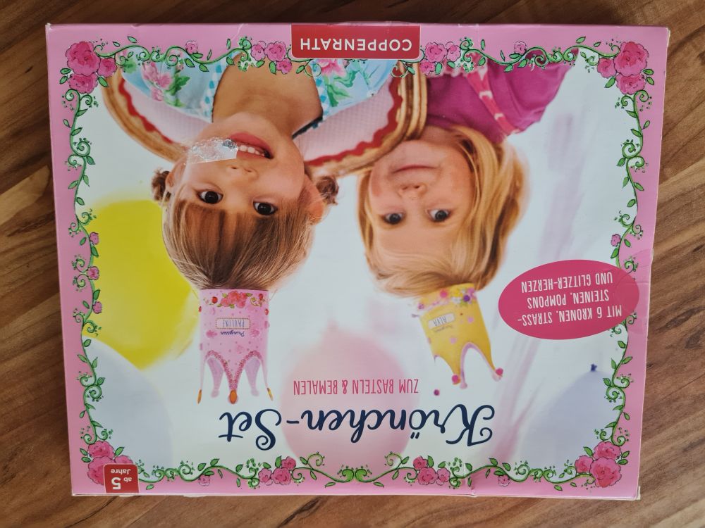 Krönchen-Set zum Basteln und Bemalen, Neuware