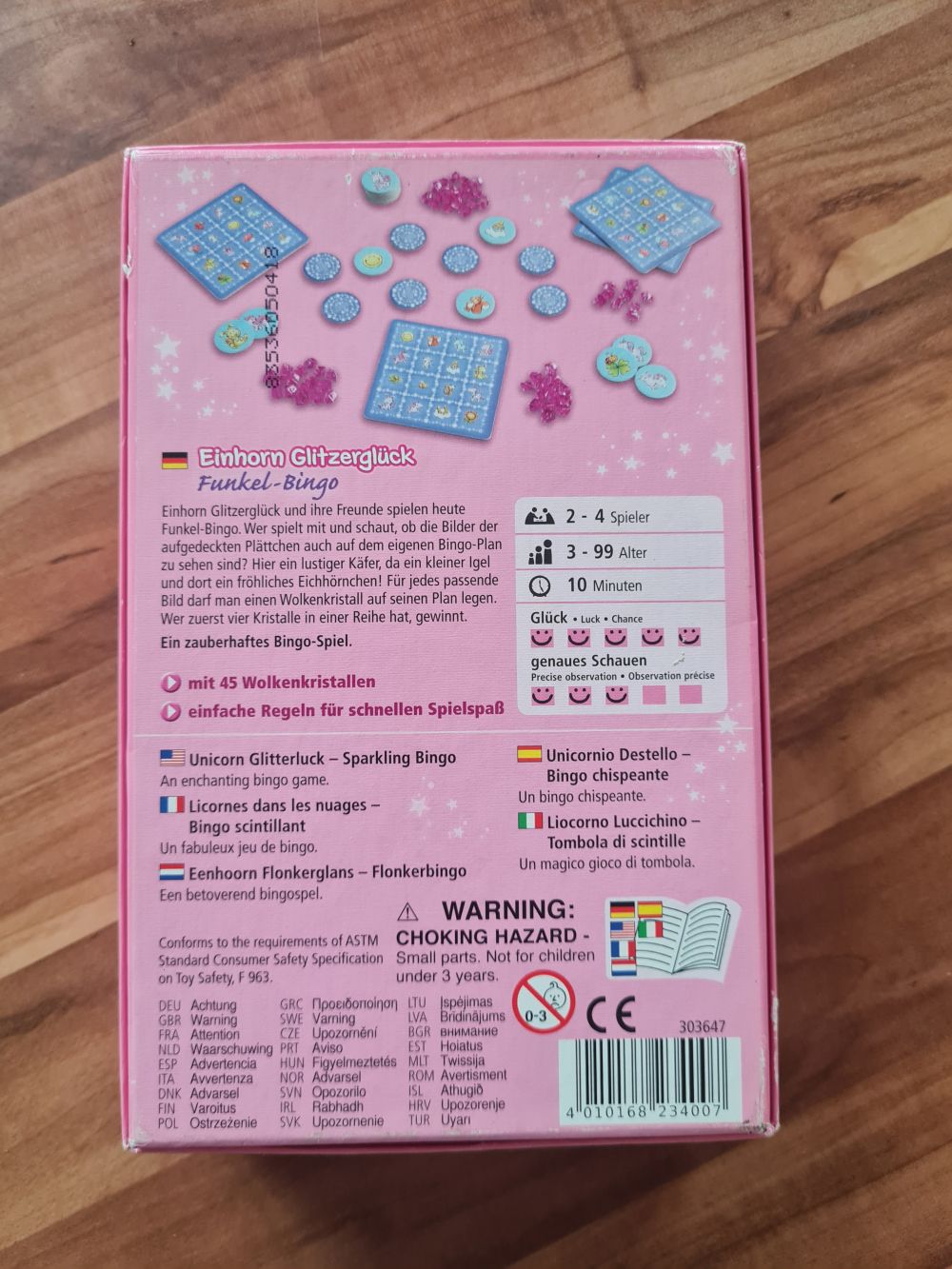 Einhorn Glitzerglück - Funkel-Bingo, Secondhand