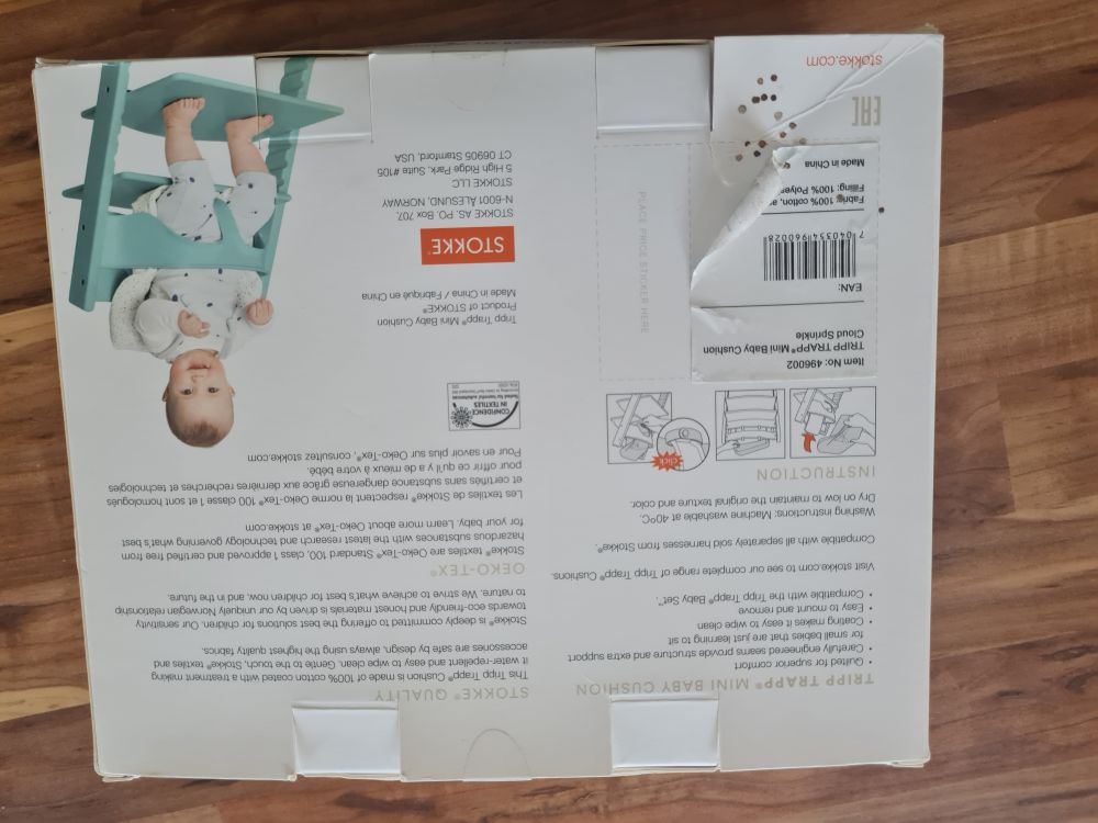 Stokke® Tripp Trapp® Mini Baby Cushion, Cloud Sprinkle, Neuware