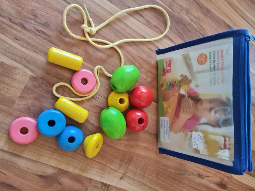 HABA Bambini Perlen, 12 Teile, Secondhand