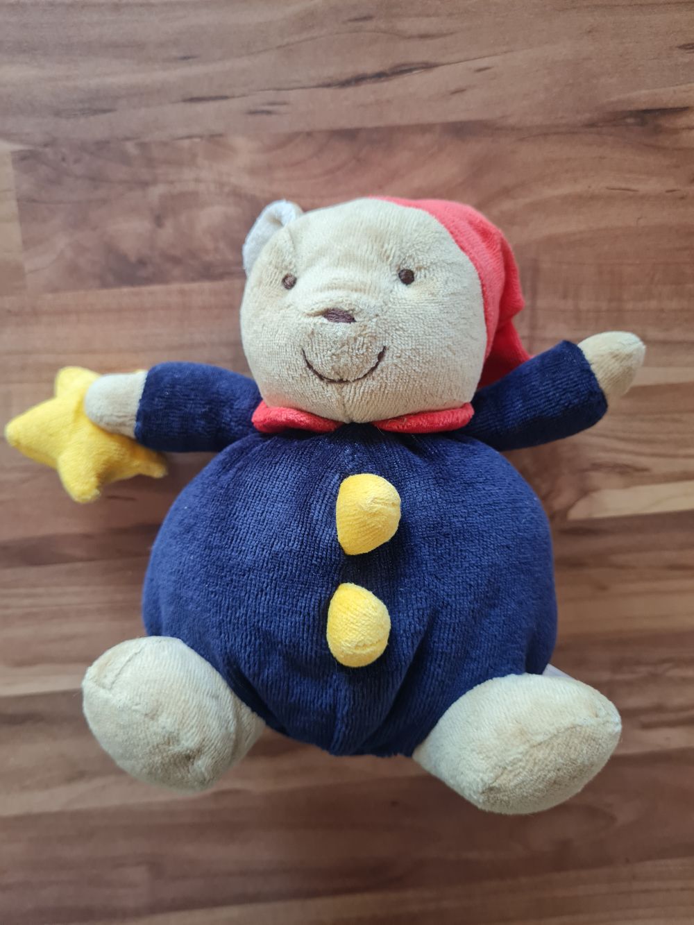 Kuschelbär mit Rasselfunktion im Stern, Secondhand
