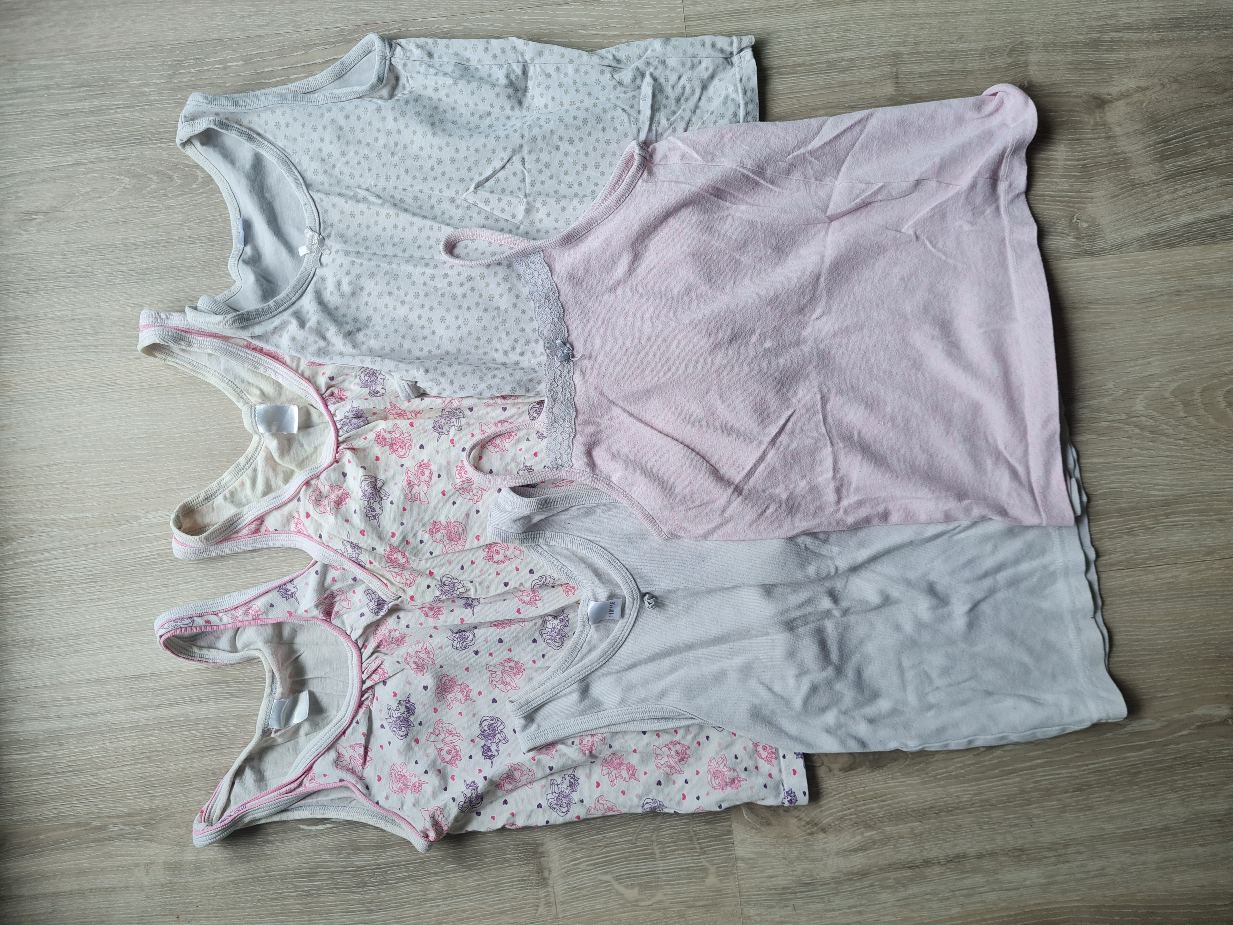 Unterhemden für Mädchen im Paket, Gr. 110/116