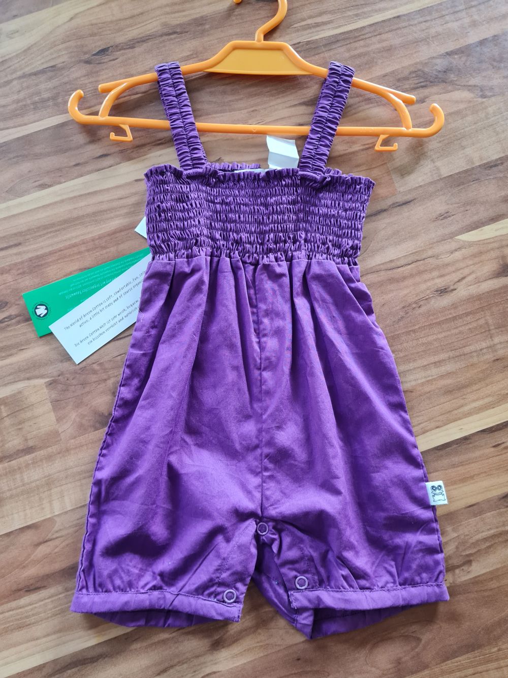 My World by Green Cotton Sommerhose, lila, Gr. 62, Neuware mit Etikett